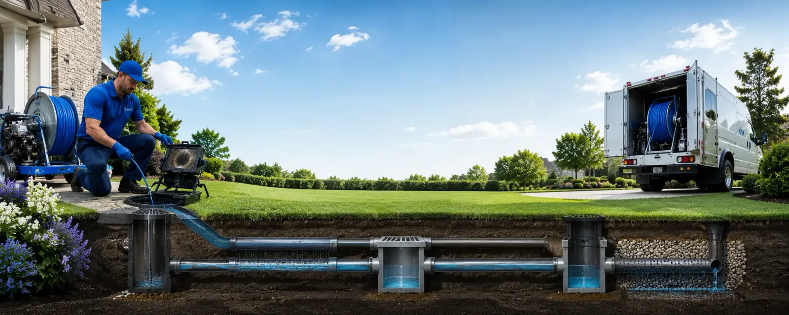 Outdoor drain cleaning information for Volga, WV